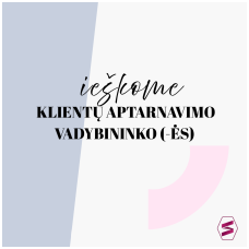 Ieškome klientų aptarnavimo vadybininko (-ės) Ieškome klientų aptarnavimo vadybininko (-ės)
