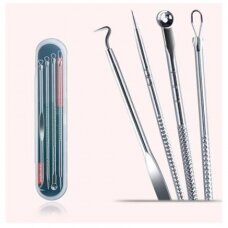 Tools for removing acne and blackheads with a box, 4 pcs.