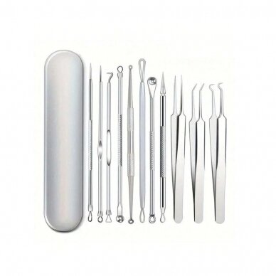 Professional tools for removing acne and blackheads, 11 pcs. Professional tools for removing acne and blackheads, 11 pcs.