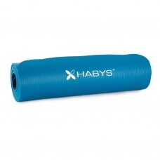 Коврик для йоги для тренировок NBR, 183x61x1см, синий цвет