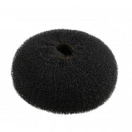 LUSSONI Apvalus užpildas šukuosenoms, juodos spalvos, Ø 110 mm.