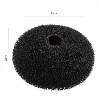 LUSSONI Round filler for hairstyles, black, Ø 90 mm. 1 LUSSONI Round filler for hairstyles, black, Ø 90 mm. 1