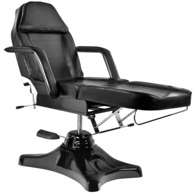 Profesionali hidraulinė kosmetologinė kėdė-lova A 234, juodos spalvos