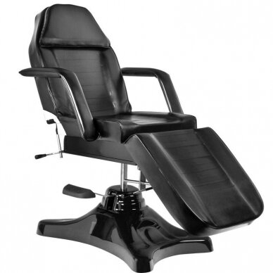 Profesionali hidraulinė kosmetologinė kėdė-lova A 234, juodos spalvos 4