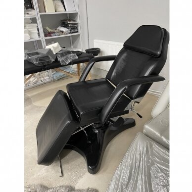Profesionali hidraulinė kosmetologinė kėdė-lova A 234, juodos spalvos 6