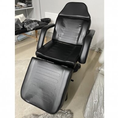 Profesionali hidraulinė kosmetologinė kėdė-lova A 234, juodos spalvos