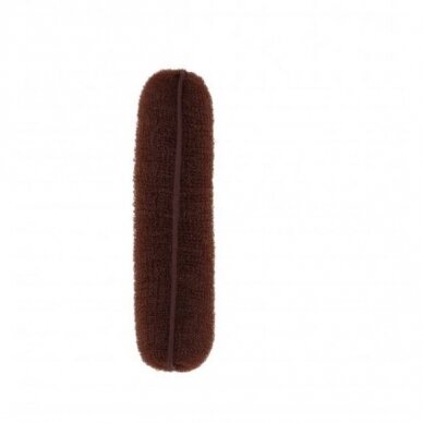 LUSSONI flexible hair sponge for ponytail shaping BROWN, 150 mm