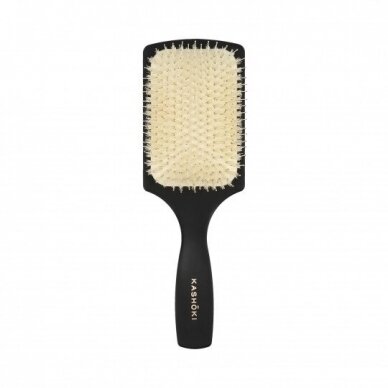 KASHOKI HAIR BRUSH PADDLE WITH WHITE BOAR BRISTLES hair comb with natural white boar bristles 1