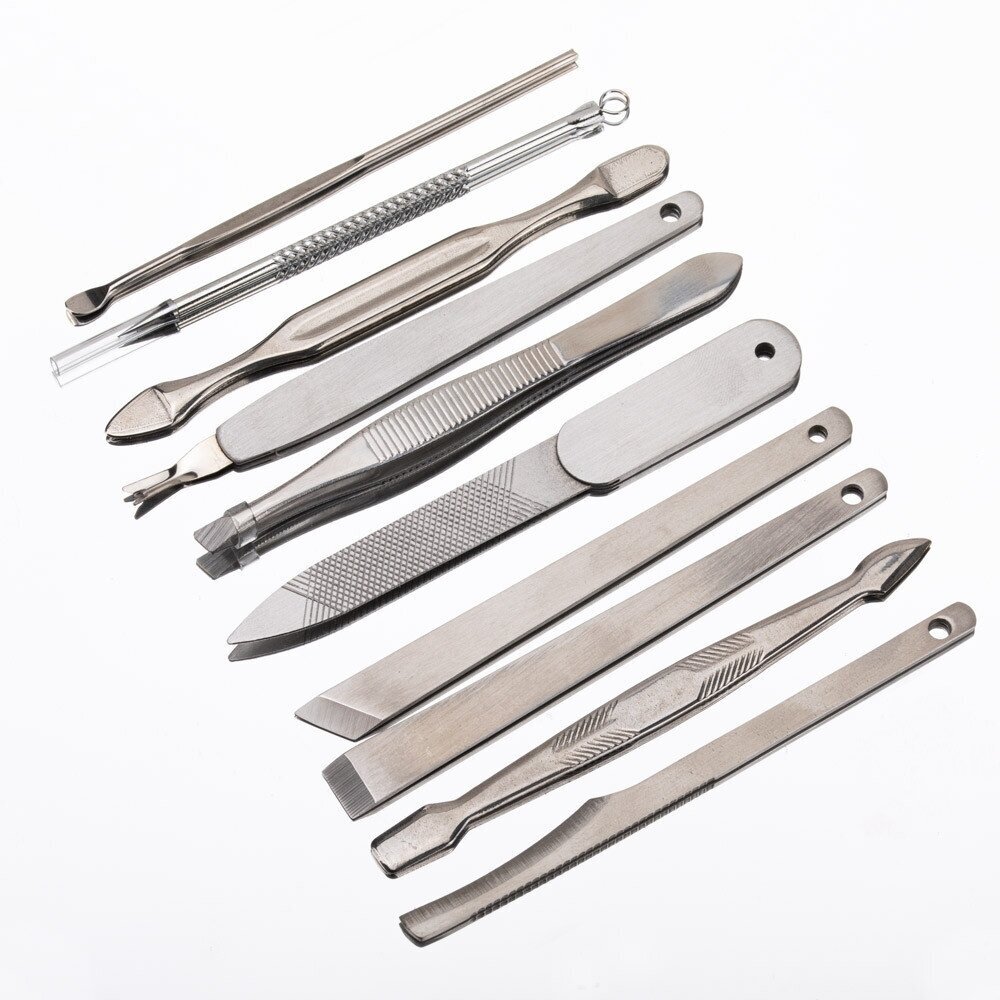 Set of tools for manicure, pedicure and facial procedures, 15 pcs 1 Set of tools for manicure, pedicure and facial procedures, 15 pcs 1