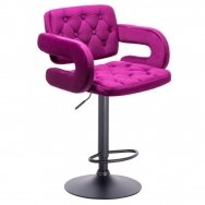 Chair for make-up specialists HR8403W, fuchsia velor