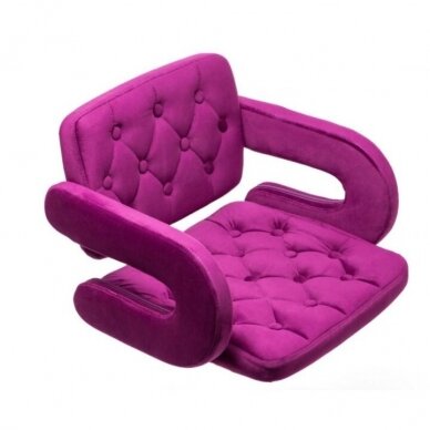 Chair for make-up specialists HR8403W, fuchsia velor 1