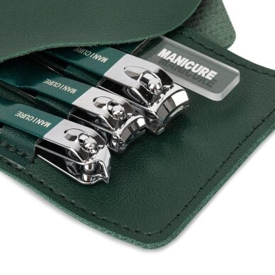 Travel manicure and pedicure tool set GREEN, 4 pcs 3 Travel manicure and pedicure tool set GREEN, 4 pcs 3