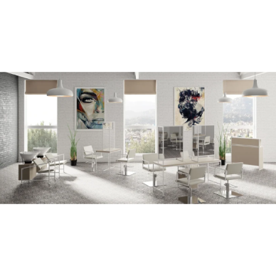 Keturių darbo vietų kirpyklos/salono konsolė LOFT IV CENTRAL 5