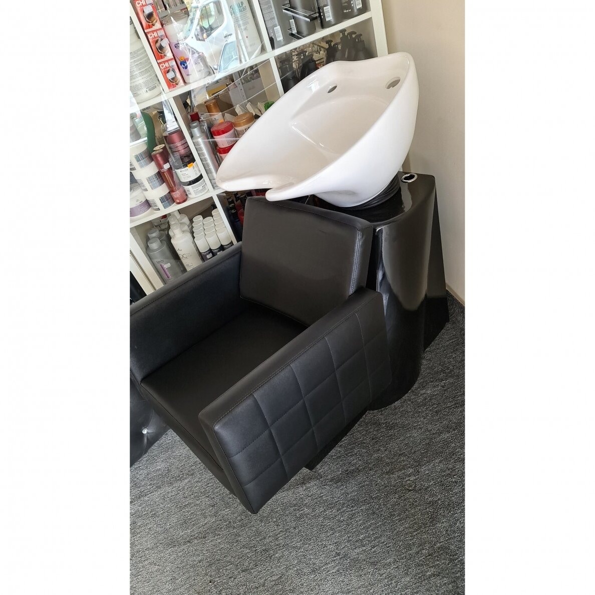 Professional hairdresser's sink GABBIANO ANKARA, black color 3 Professional hairdresser's sink GABBIANO ANKARA, black color 3