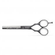 KIEPE professional Italian hair thinning scissors HALF BLADE – LUXURY BLACK-BLACK 5.5