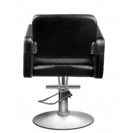 Профессиональное парикмахерское кресло с ножкой HAIR SYSTEM 90-1, черного цвета