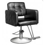 Professional hairdressing chair with footrest HAIR SYSTEM 90-1, black color