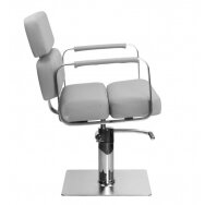 Профессиональное парикмахерское кресло PORTO, серого цвета