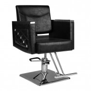 Профессиональное парикмахерское кресло HAIR SYSTEM SM363, черного цвета