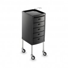 Professional hairdressing trolley RIALTO, black color
