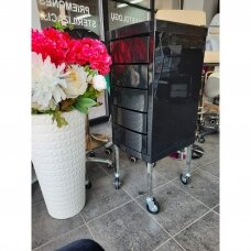 Professional hairdressing trolley RIALTO, black color