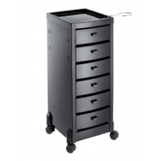Professional hairdressing trolley NICE EXCEL, black color