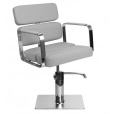 Профессиональное парикмахерское кресло PORTO, серого цвета