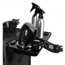 Professional barber and hair stilist trolley GABBIANO DELUXE 500, black color