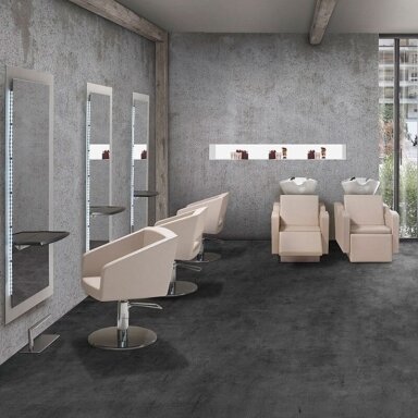 Professional hairdressing chair CORALLO, cream color Professional hairdressing chair CORALLO, cream color