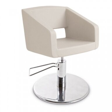 Professional hairdressing chair CORALLO, cream color Professional hairdressing chair CORALLO, cream color
