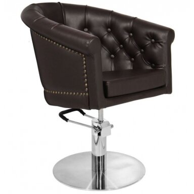 Professional barber chair GABBIANO LONDON, brown color Professional barber chair GABBIANO LONDON, brown color
