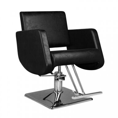 Профессиональное парикмахерское кресло HAIR SYSTEM SM376, черного цвета Профессиональное парикмахерское кресло HAIR SYSTEM SM376, черного цвета