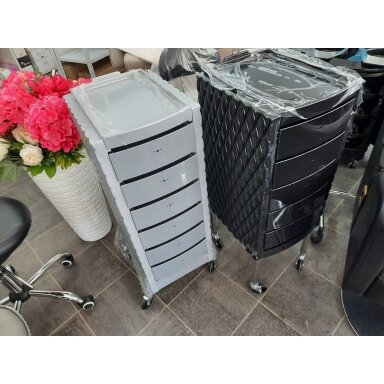 Professional hairdressing trolley DECORÌ, black color