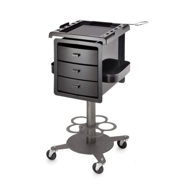 Professional hairdressing trolley DODI EXCEL, black color