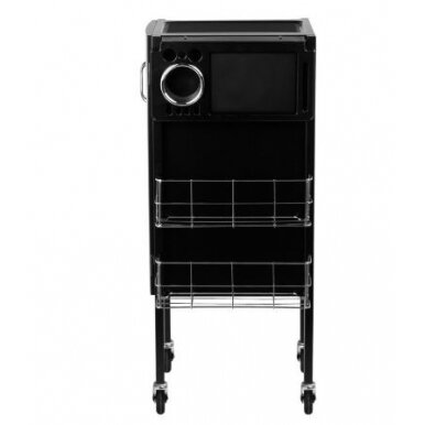 Professional barber and hair stilist trolley GABBIANO DELUXE 500, black color 2 Professional barber and hair stilist trolley GABBIANO DELUXE 500, black color 2