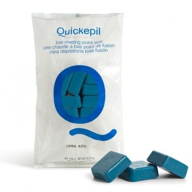 QUICKEPIL professional hard wax for depilation, 1 kg (blue)