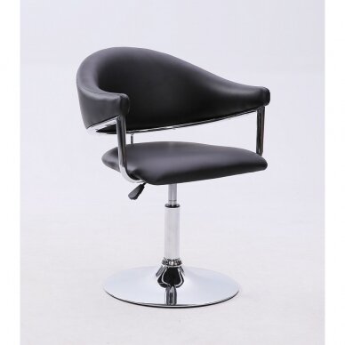 Meistro kėdutė grožio salonams bei kosmetologams HC8056, juodos spalvos