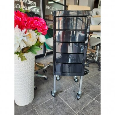 Professional hairdressing trolley RIALTO, black color 3