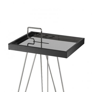 Professional hairdressing trolley for work with coloring procedures TRIPED RM, dark brown color 2