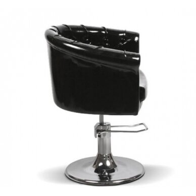 Professional hairdressing chair AISTRA, black patent leather 1
