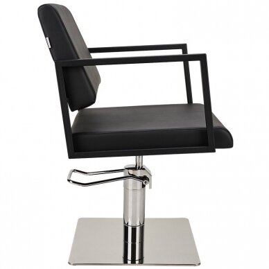 Professional hairdressing chair BLACK LOFT CHROME SQUARE 2