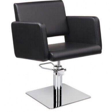 Professional hairdressing chair LEA, black Professional hairdressing chair LEA, black