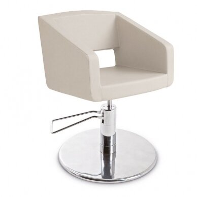 Professional hairdressing chair CORALLO, cream color