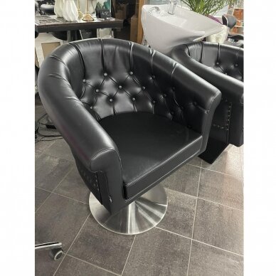 Профессиональное парикмахерское кресло GABBIANO LONDON, черного цвета 8
