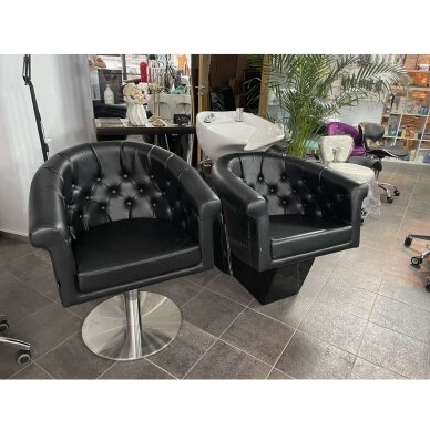 Профессиональное парикмахерское кресло GABBIANO LONDON, черного цвета 9