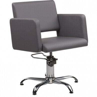 Professional hairdresser's and beauty salon chair, gray
