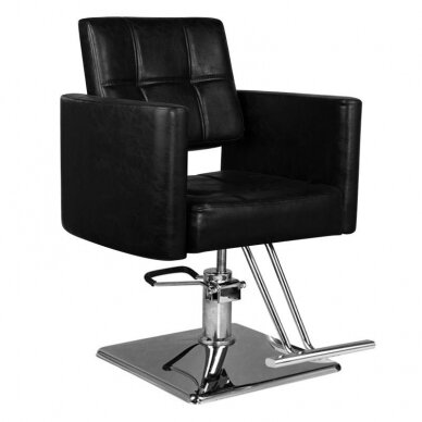 Профессиональное парикмахерское кресло HAIR SYSTEM SM344, черного цвета