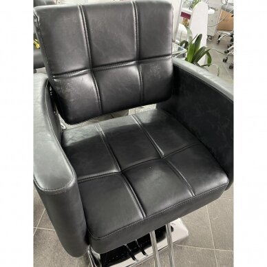 Профессиональное парикмахерское кресло HAIR SYSTEM SM344, черного цвета 6