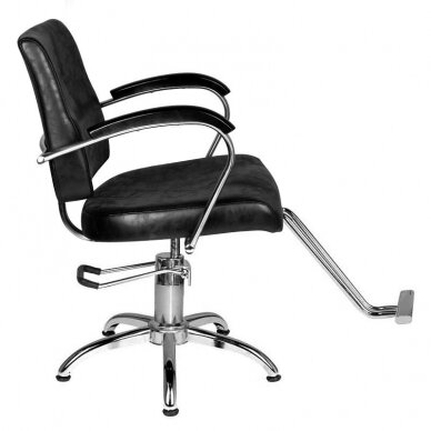Профессиональное парикмахерское кресло HAIR SYSTEM SM361, черного цвета 2