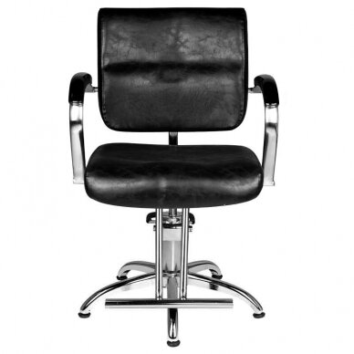 Профессиональное парикмахерское кресло HAIR SYSTEM SM361, черного цвета 3
